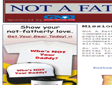 Tablet Screenshot of notafathersday.com